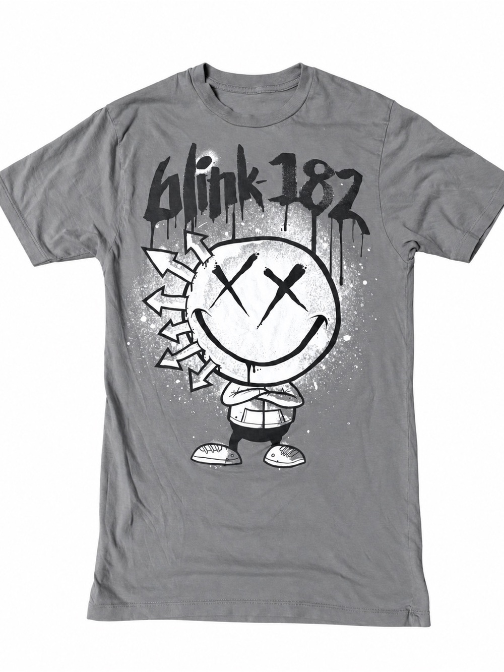 Blink-182 gray graphic T-shirt, size Small.